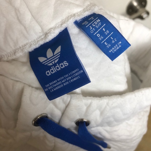 White Adidas Mini Lounge Short - Small - Picture 5 of 5